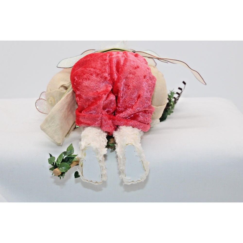 VTG Mark Roberts Victorian Bunny Rabbit Poseable Garden Rake & Wings, Bee - 11" - Picture 9 of 12